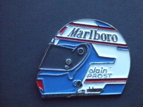 Alain Prost A. Prost Formule 1 coureur helm sponsor Marboro